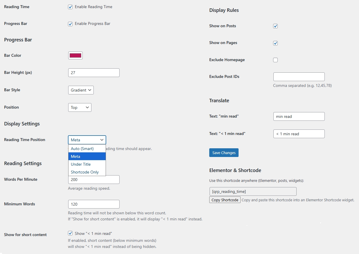 Plugin Settings Preview